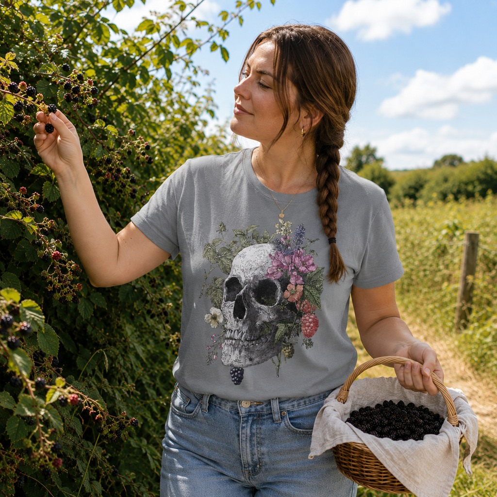 Autumn Botanicals Skull Tee