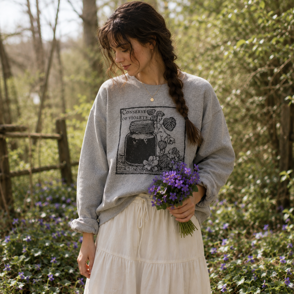 Conserve of Violets Sweatshirt