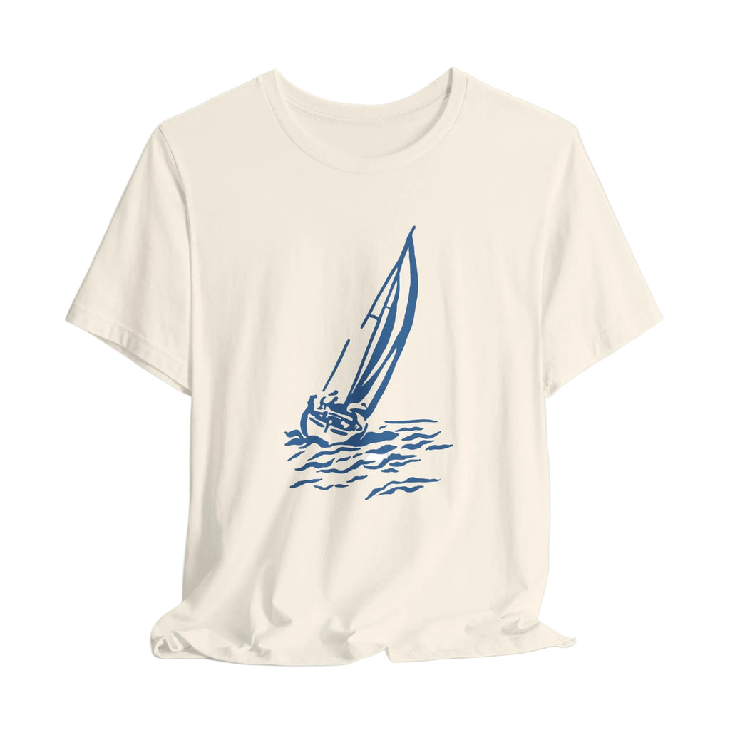 Line Drawn Sailboat Tee
