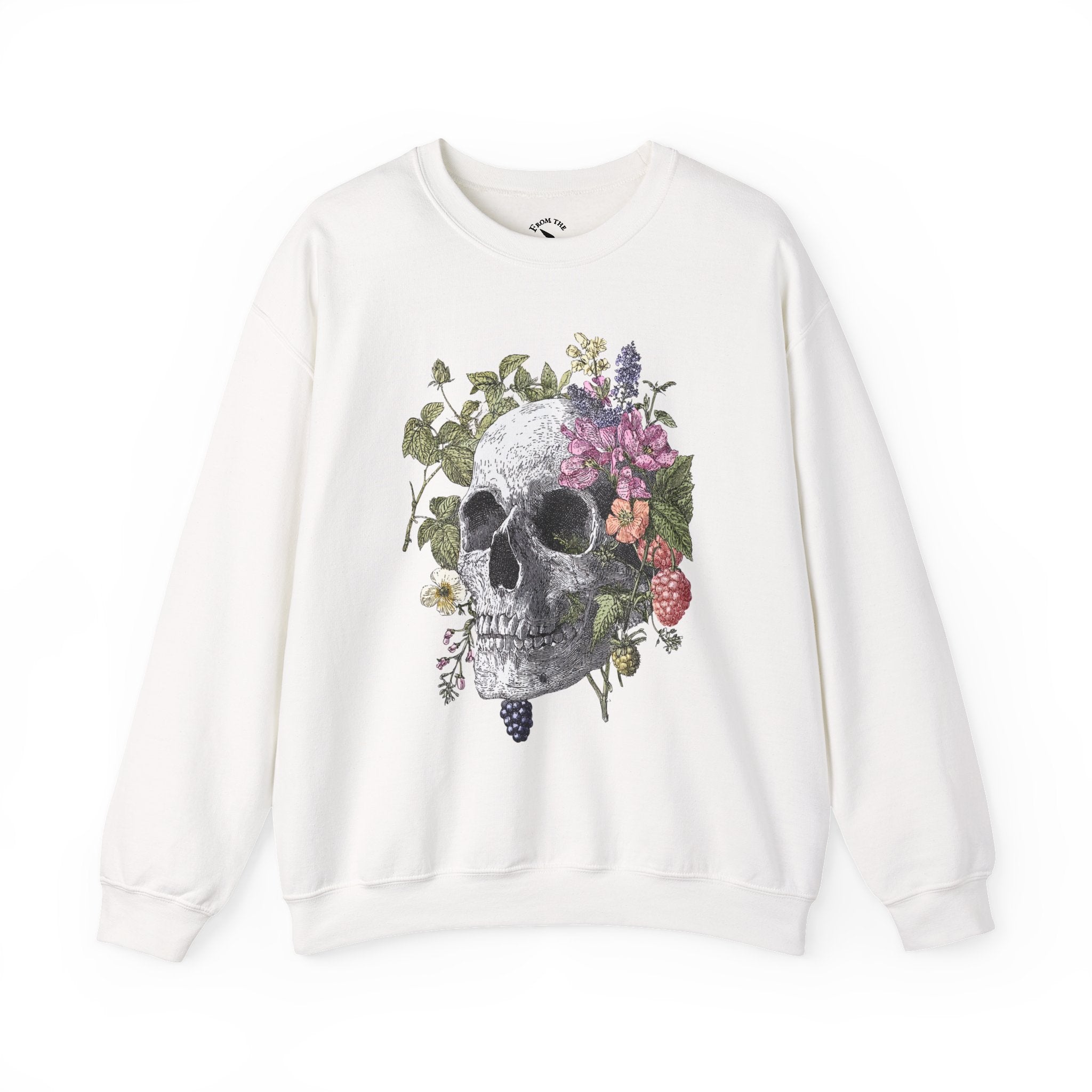 Autumn Botanical Skull Sweatshirt