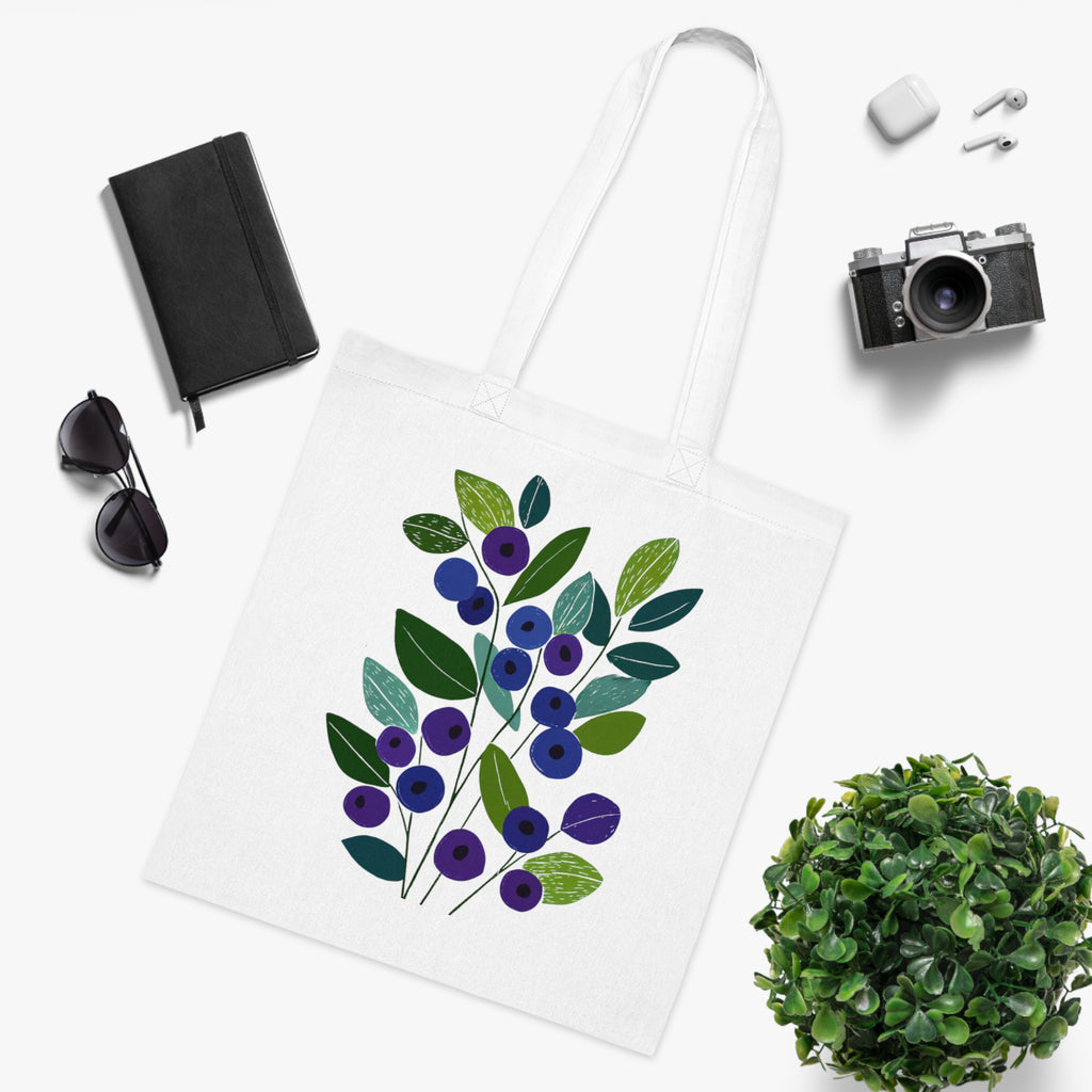 Bilberry Cotton Tote Bag