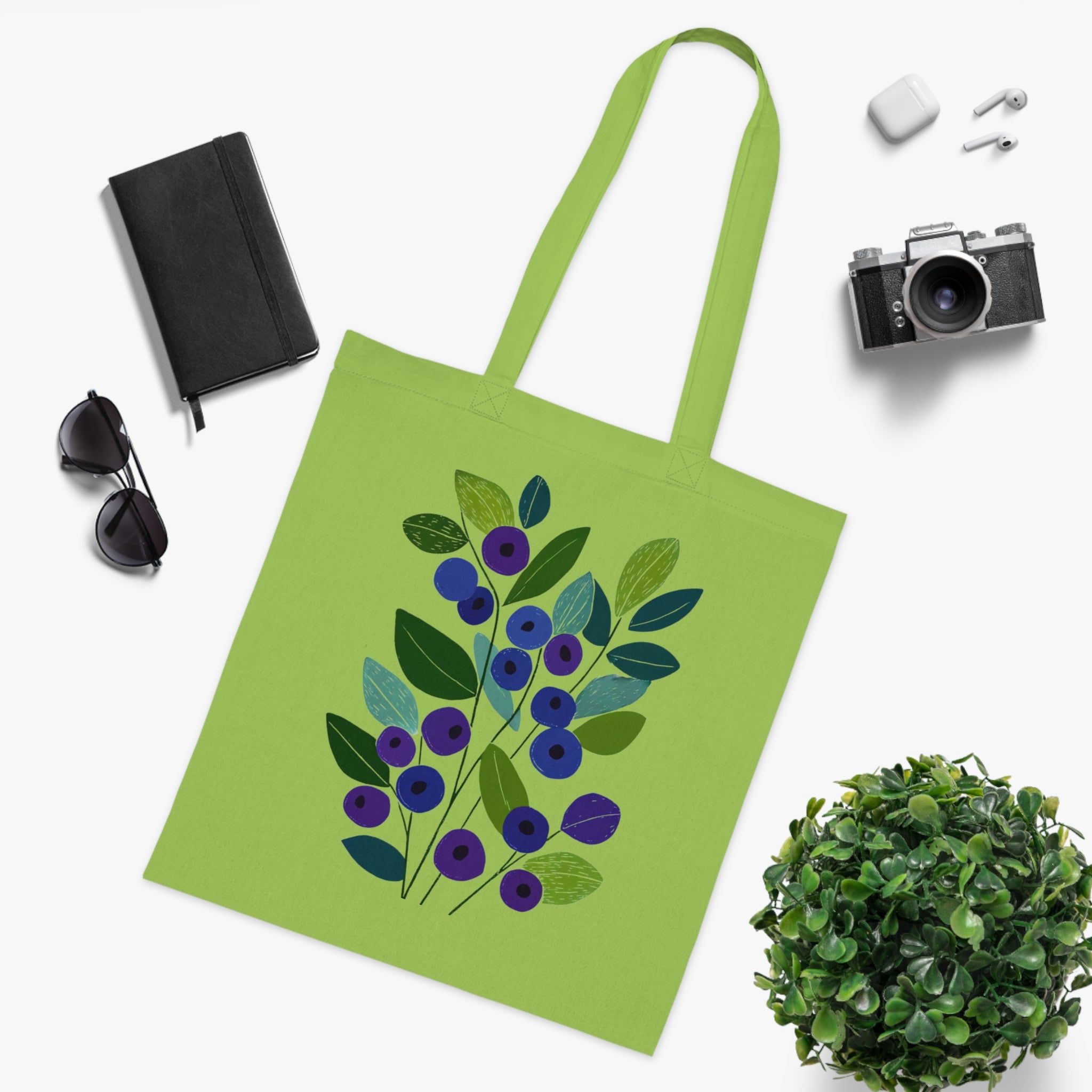 Bilberry Cotton Tote Bag