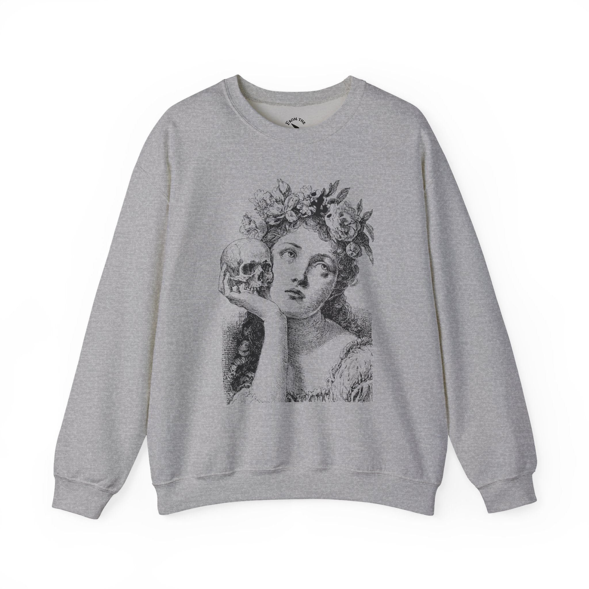 Skull and Floral Sweatshirt