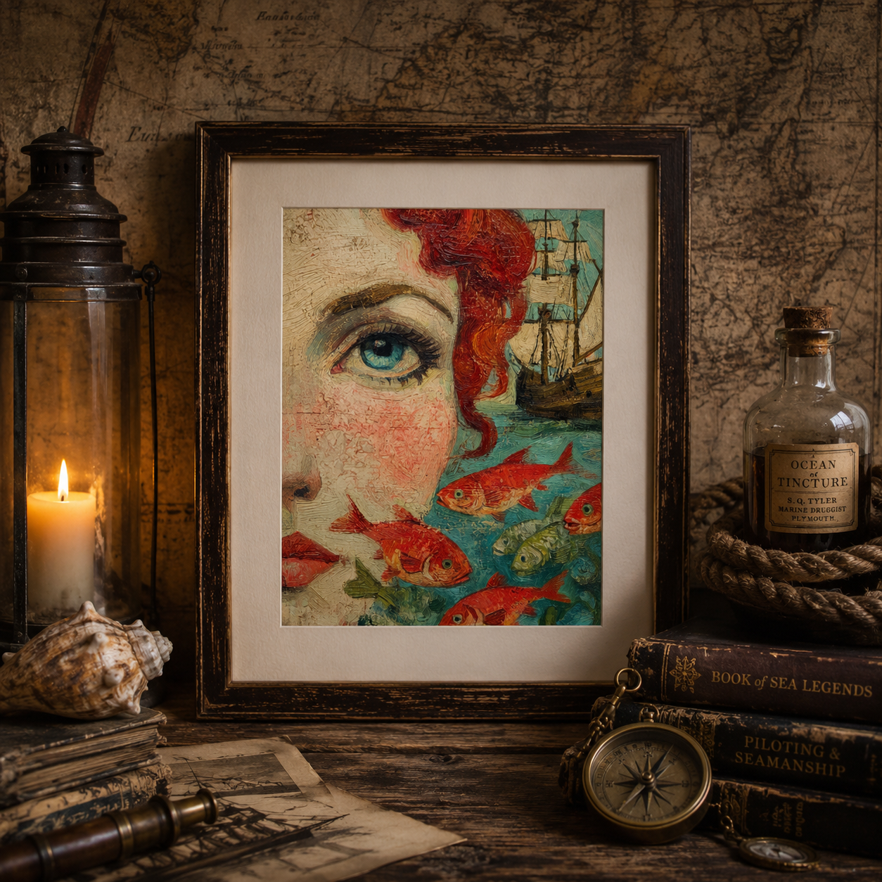 The Siren’s Gaze Mermaid Print