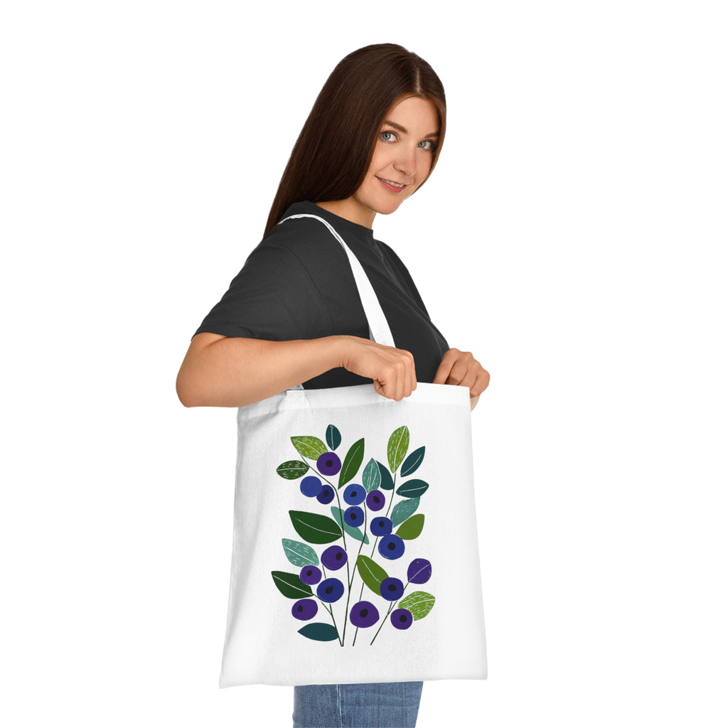 Bilberry Cotton Tote Bag