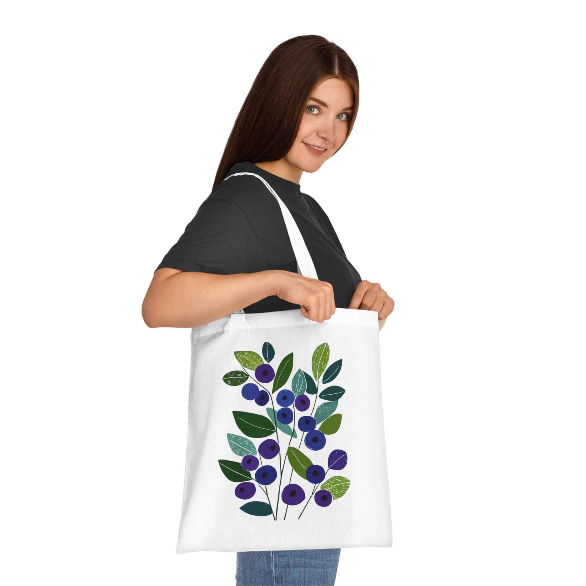 Bilberry Cotton Tote Bag
