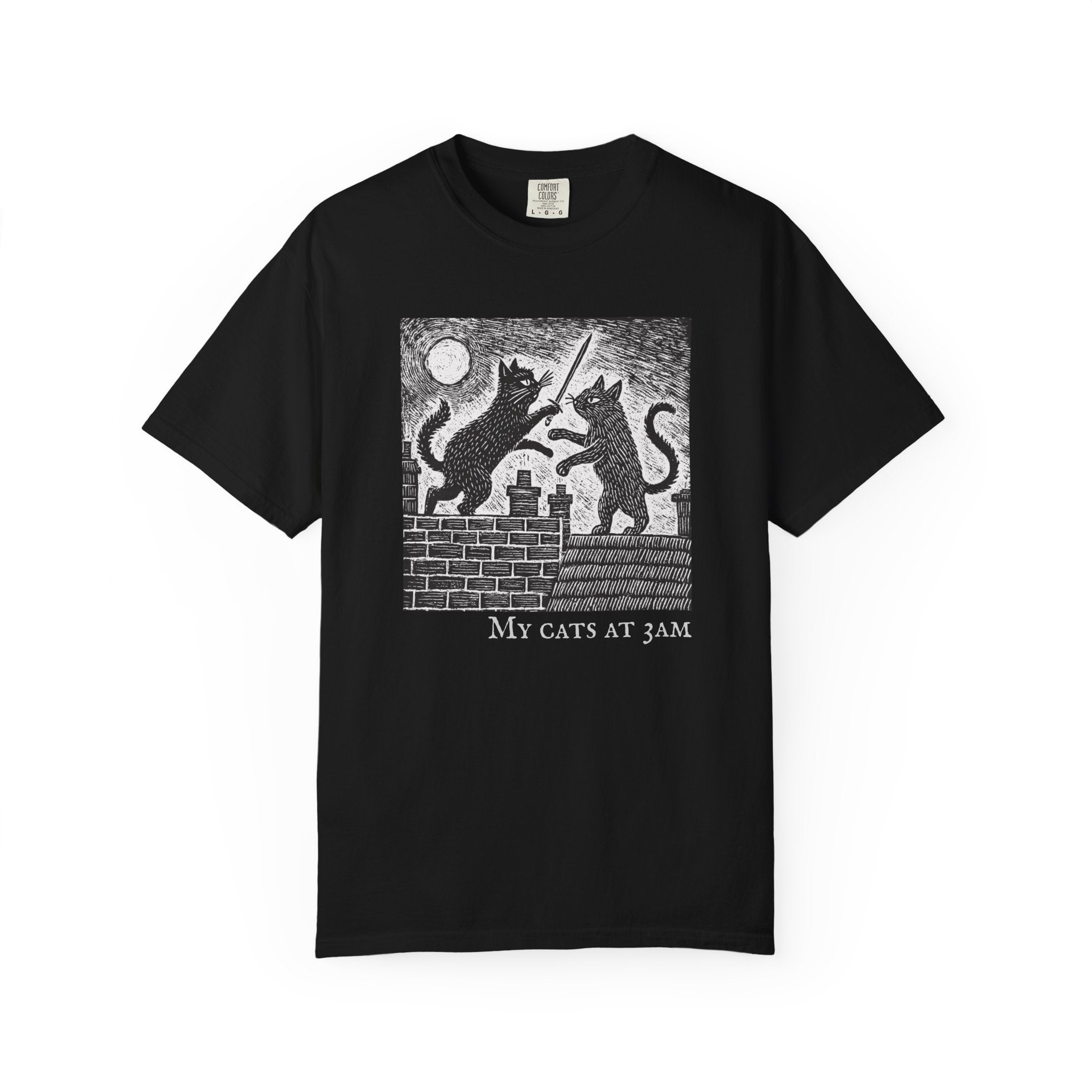 The Duelling Cats Tee