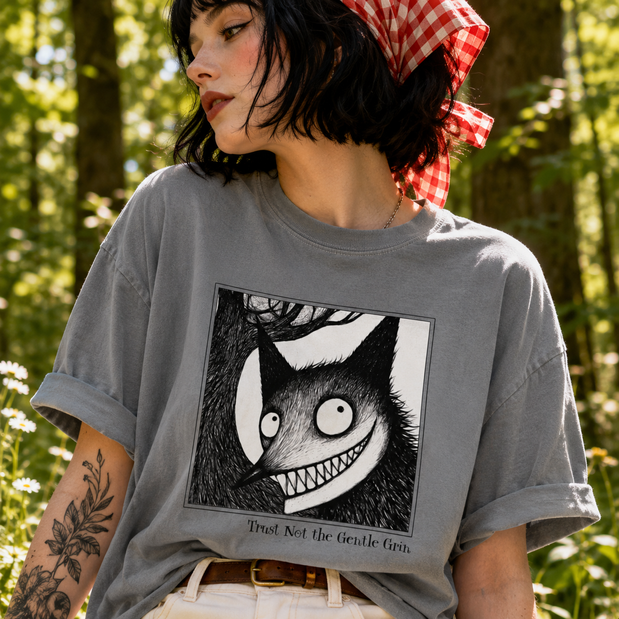 Trust Not the Gentle Grin Tee