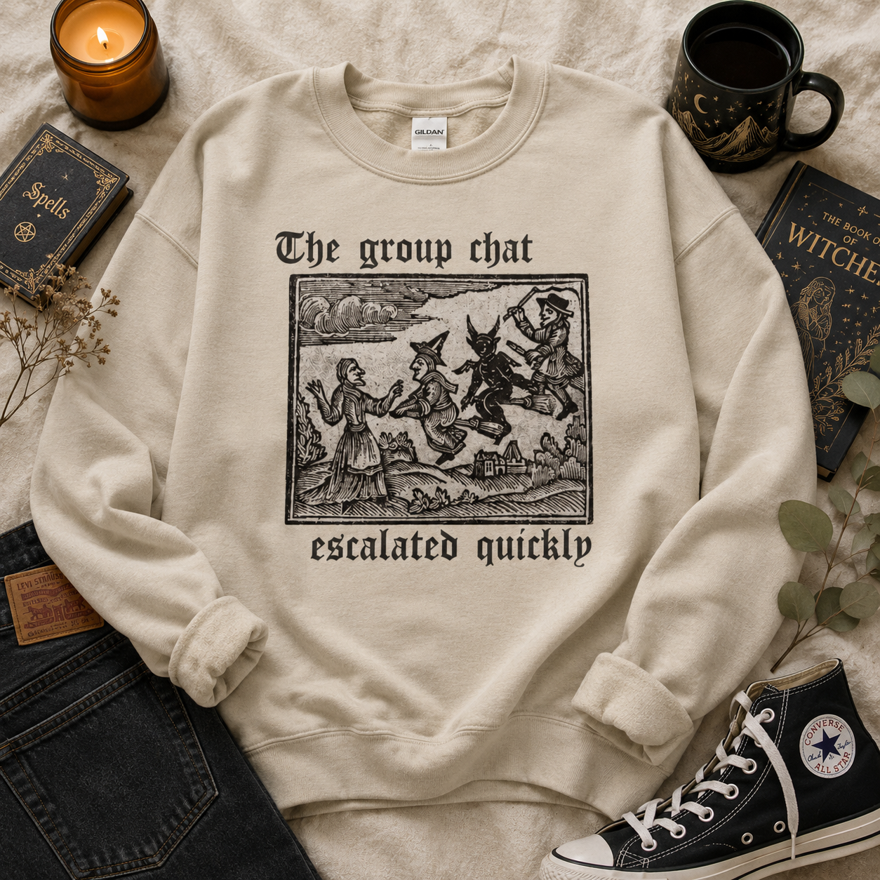 Group Chat Witchy Sweatshirt