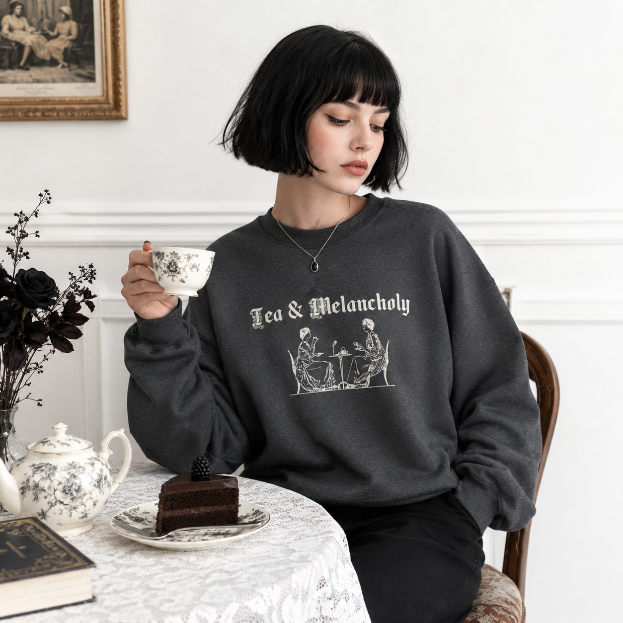 Tea and Melancholy Sweatshirt