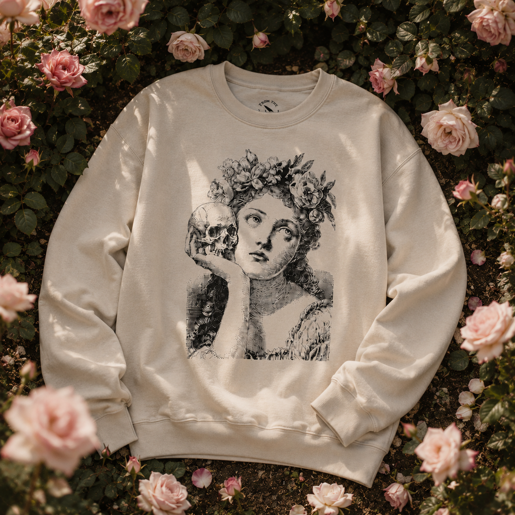 Skull and Floral Sweatshirt