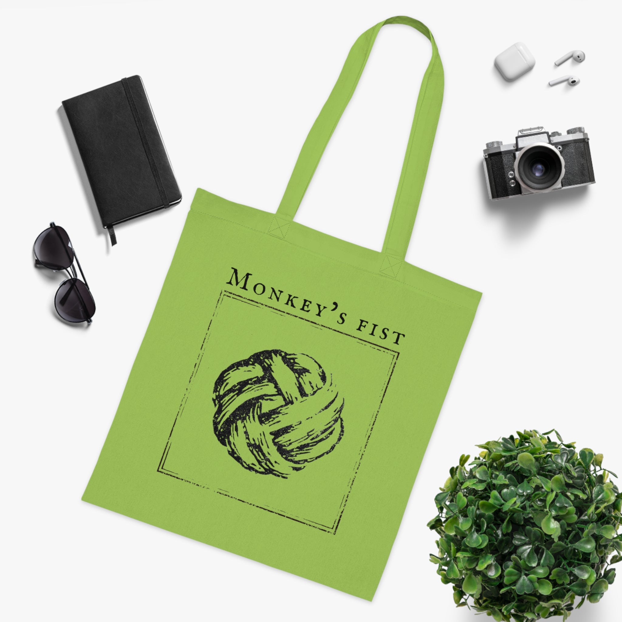 Monkey’s Fist Knot Cotton Tote Bag