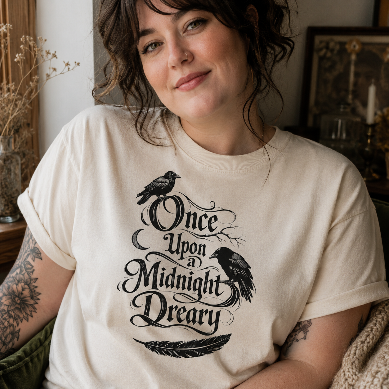 Upon a Midnight Dreary Poe Tee