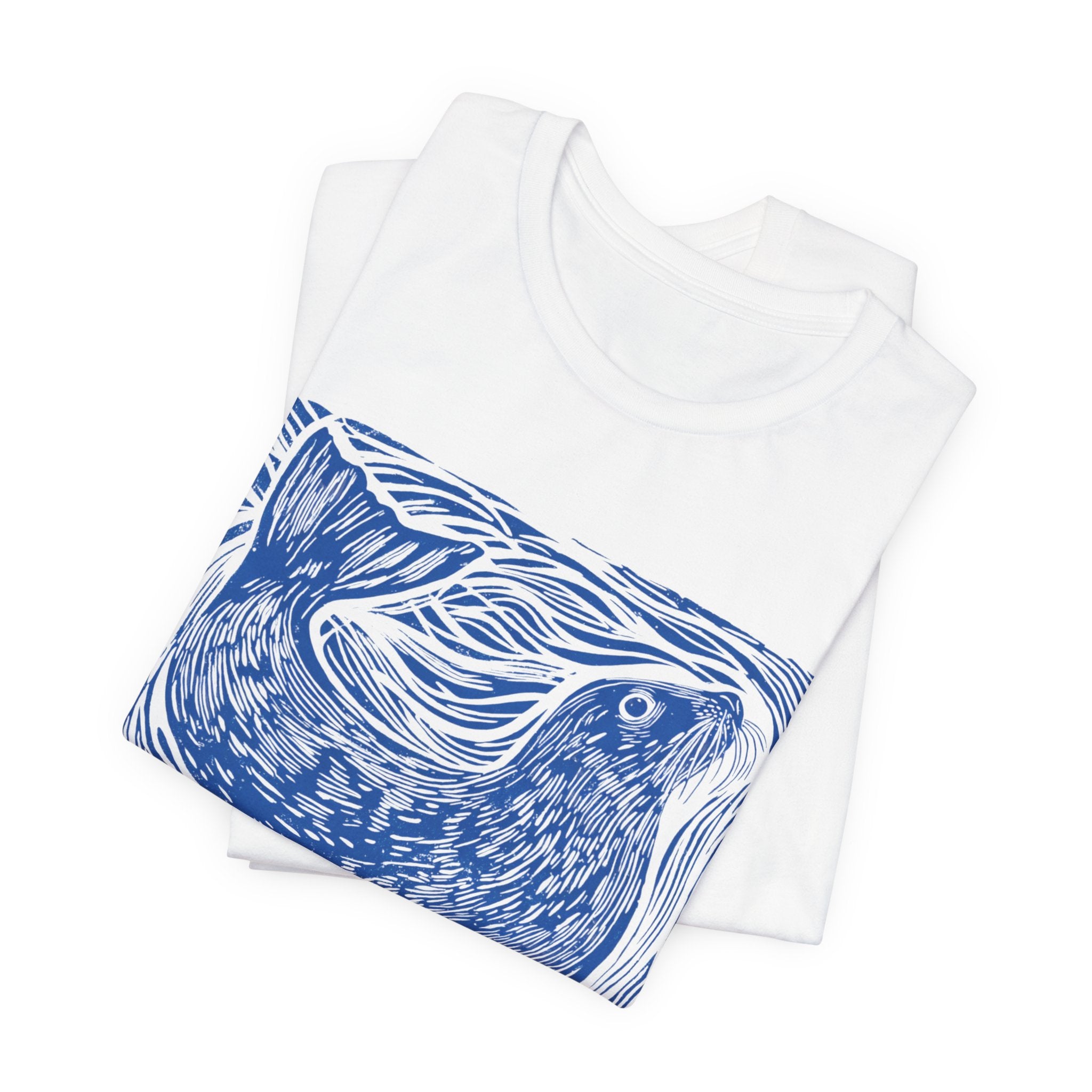 Curious Seal Rustic Print Tee