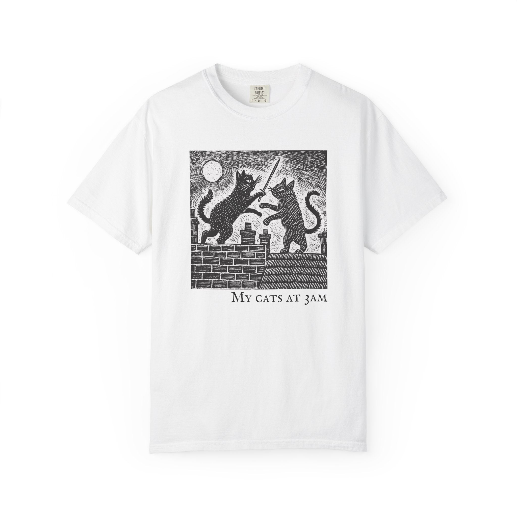 The Duelling Cats Tee