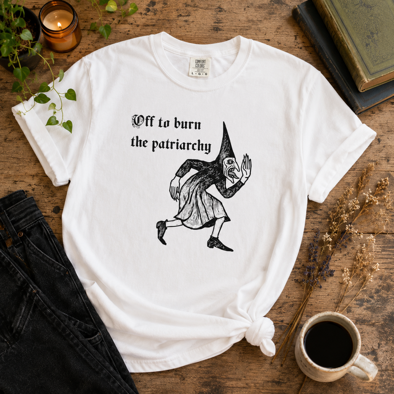 Off to Burn the Patriarchy Tee
