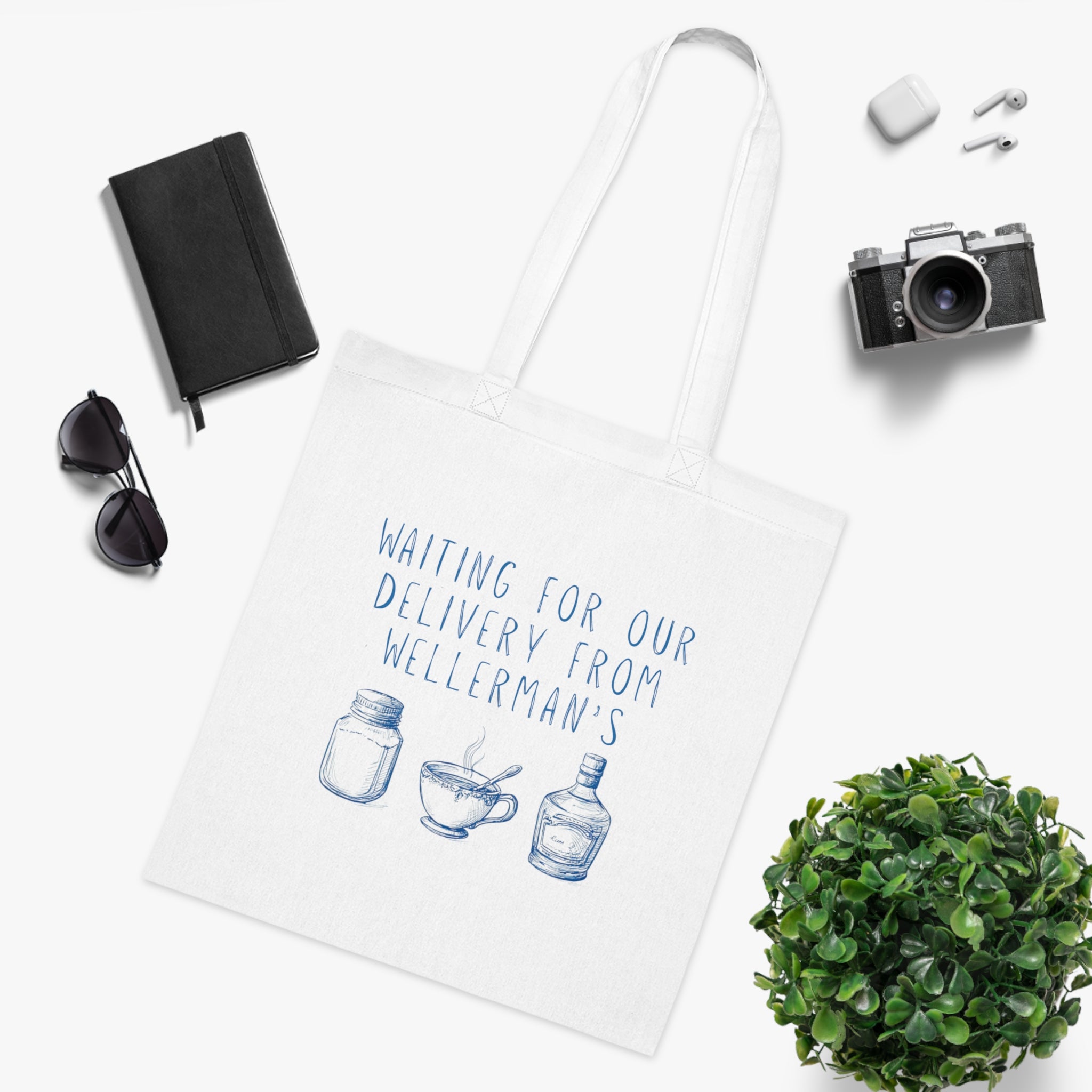 ‘Waiting for the Wellerman’ Cotton Tote Bag