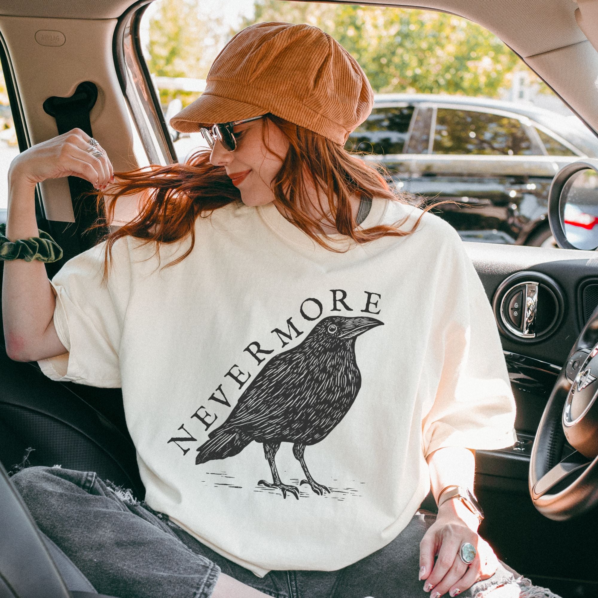 Nevermore Literary Raven Tee