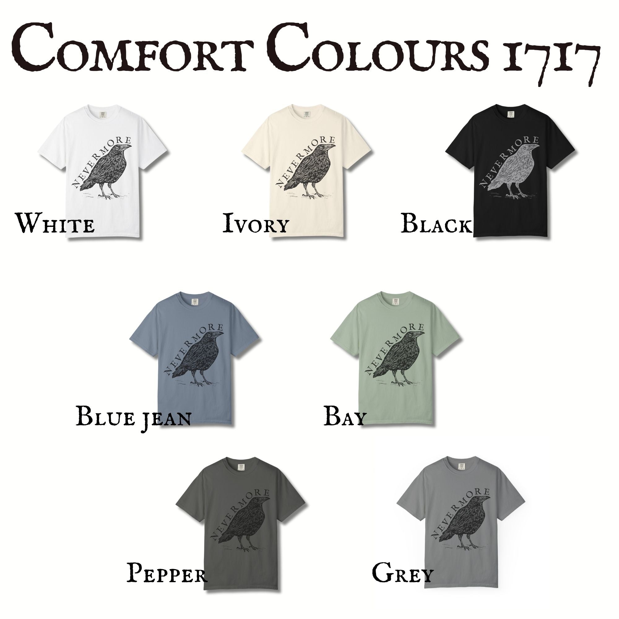Nevermore Literary Raven Tee