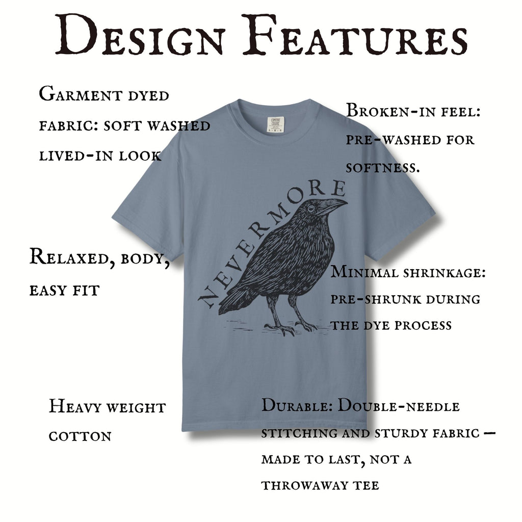 Nevermore Literary Raven Tee