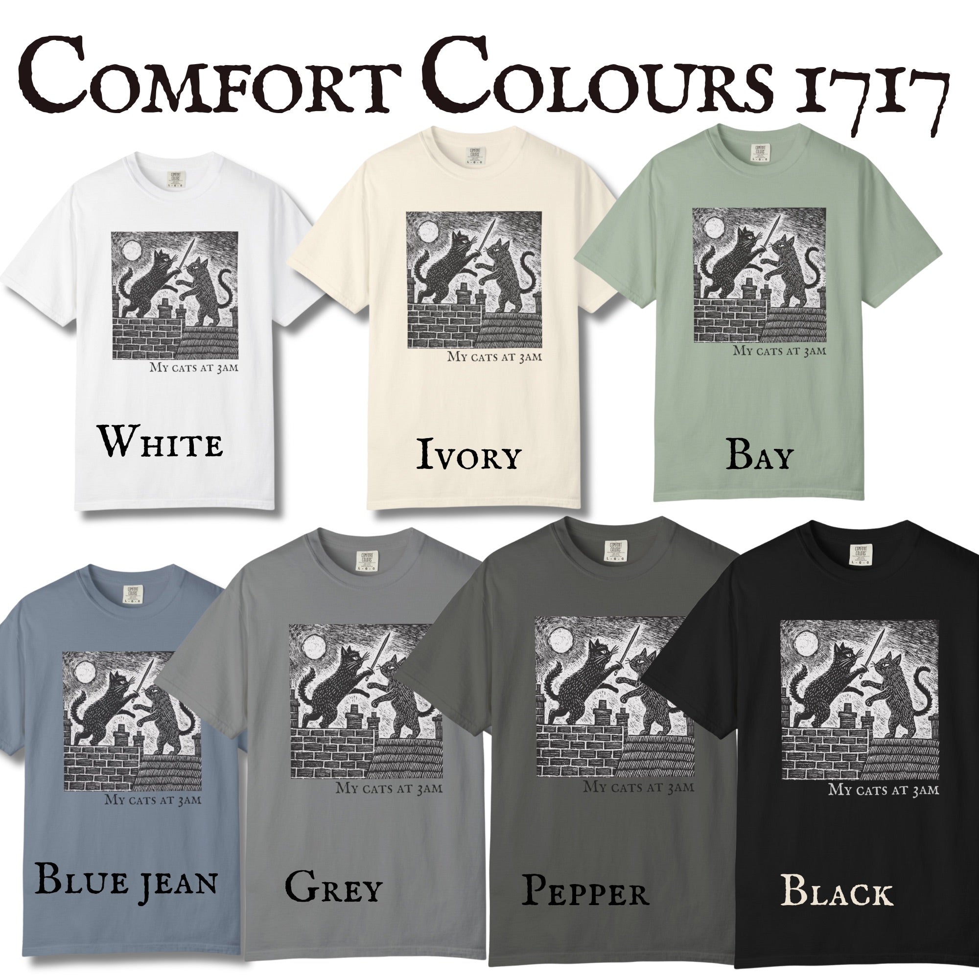The Duelling Cats Tee