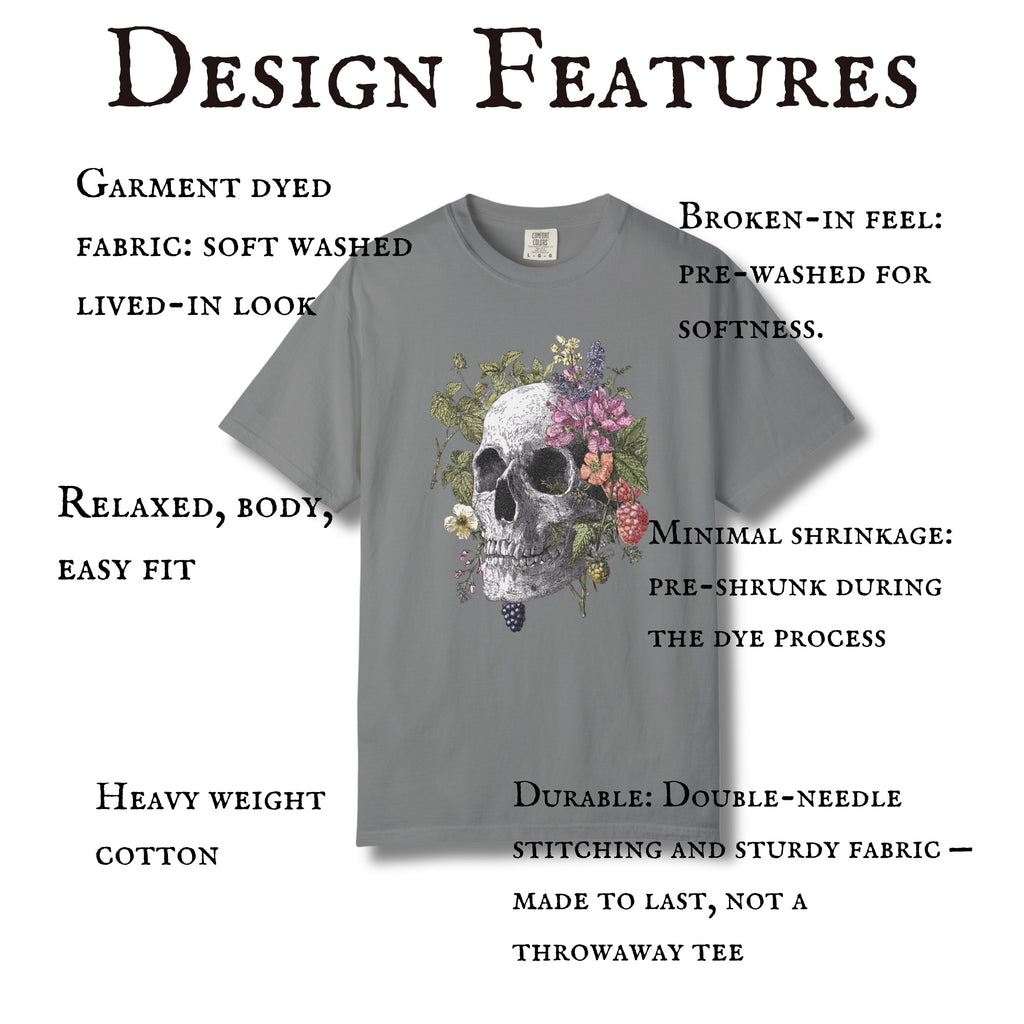 Autumn Botanicals Skull Tee