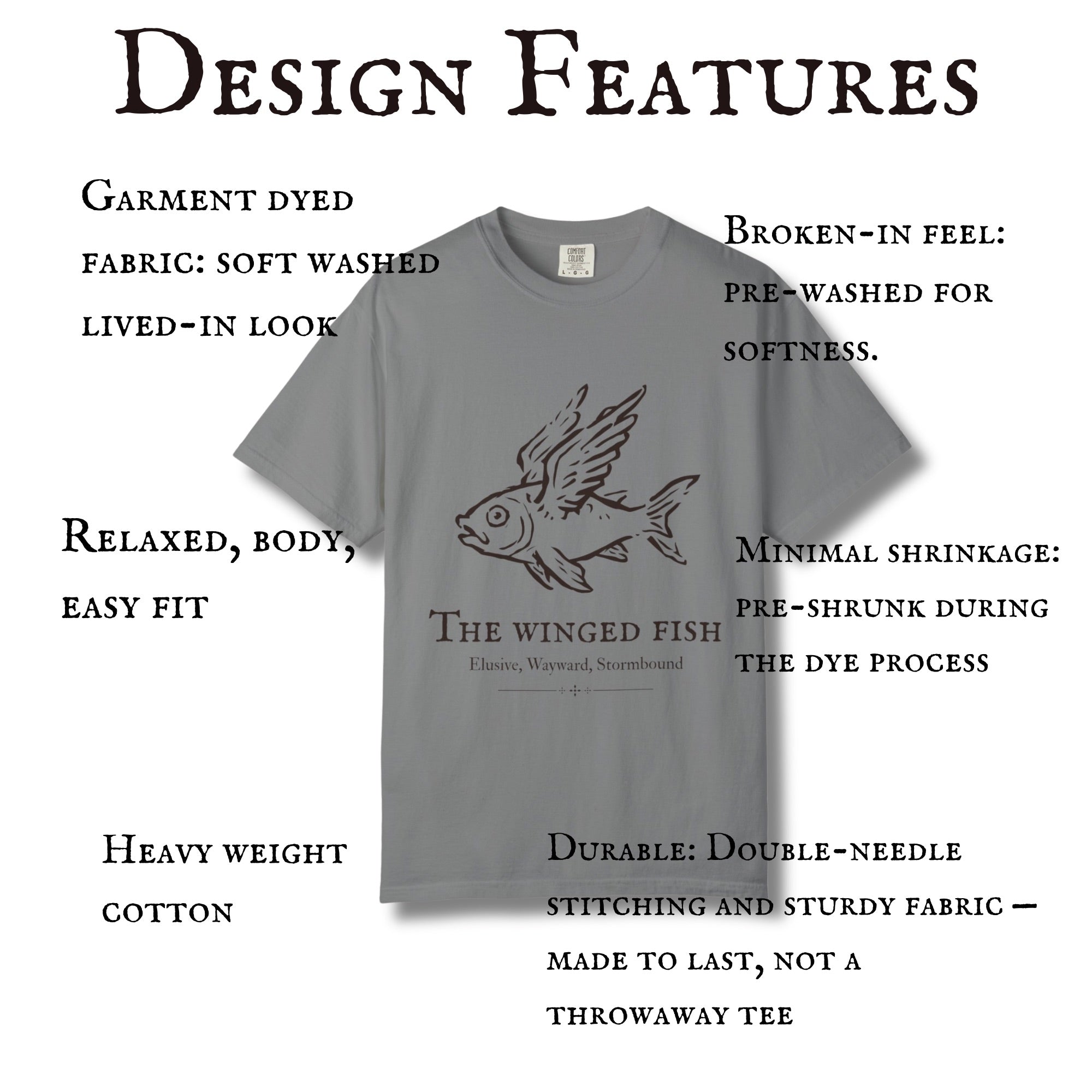 The Winged Fish Bestiary Tee