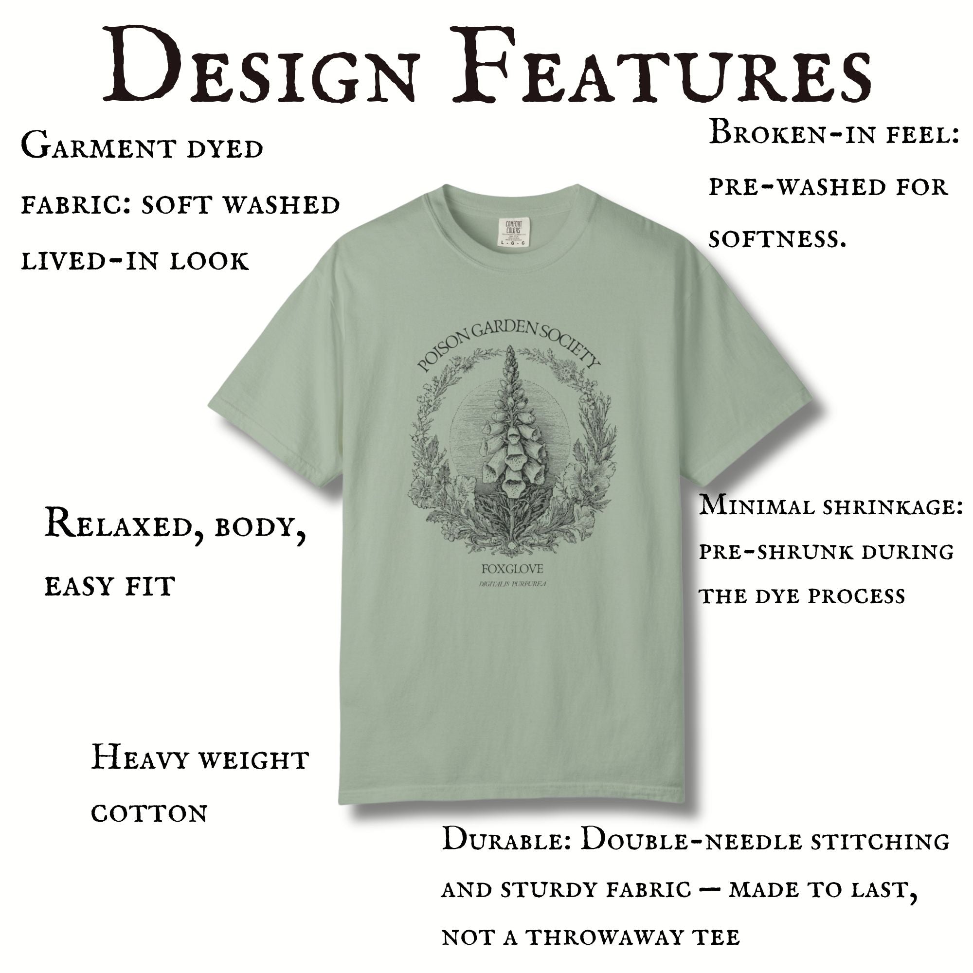 Foxglove Poison Garden Society Tee
