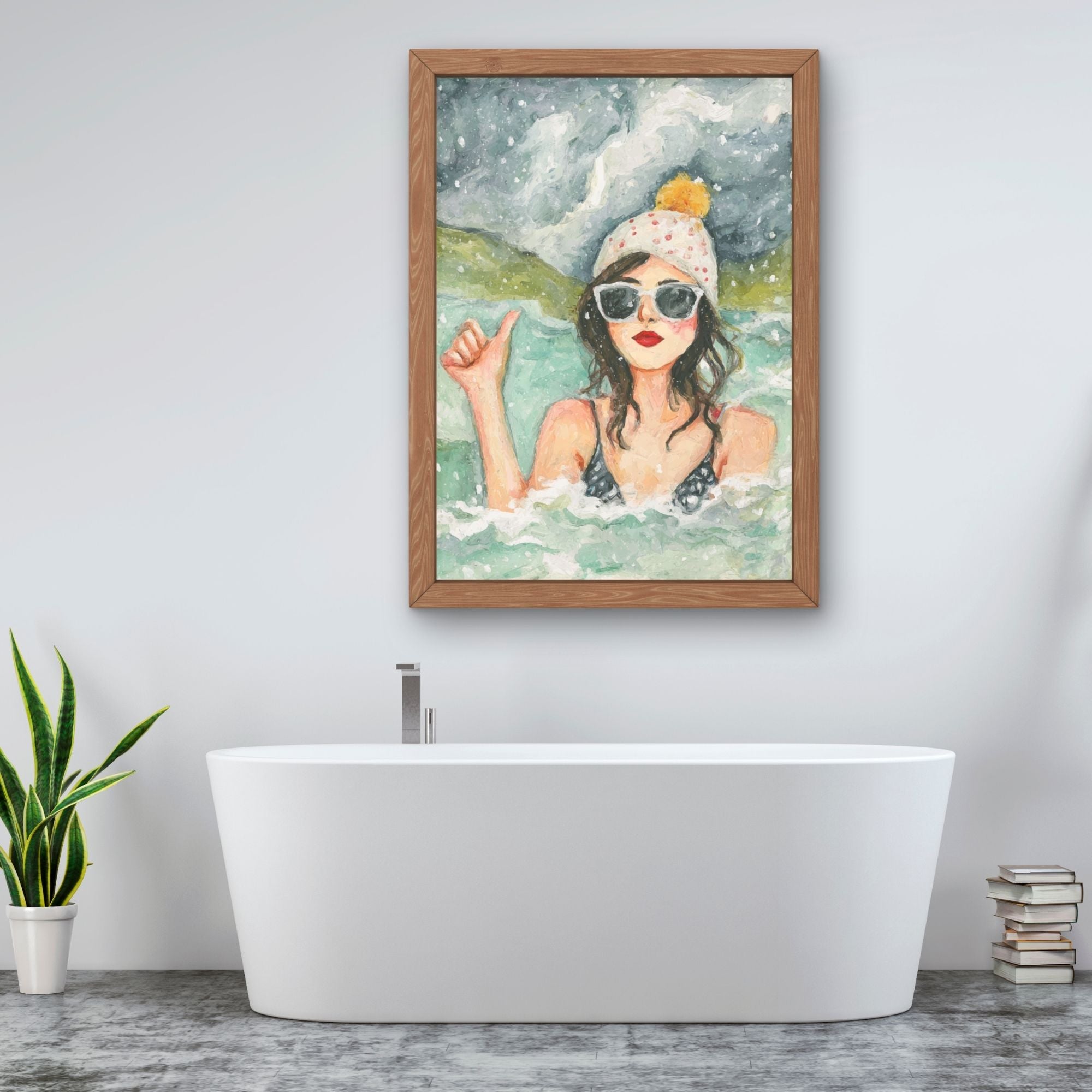‘I’m OK’ Wild Swim Wall Art