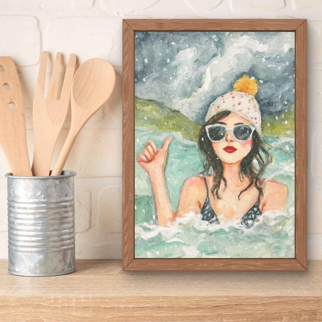 ‘I’m OK’ Wild Swim Wall Art