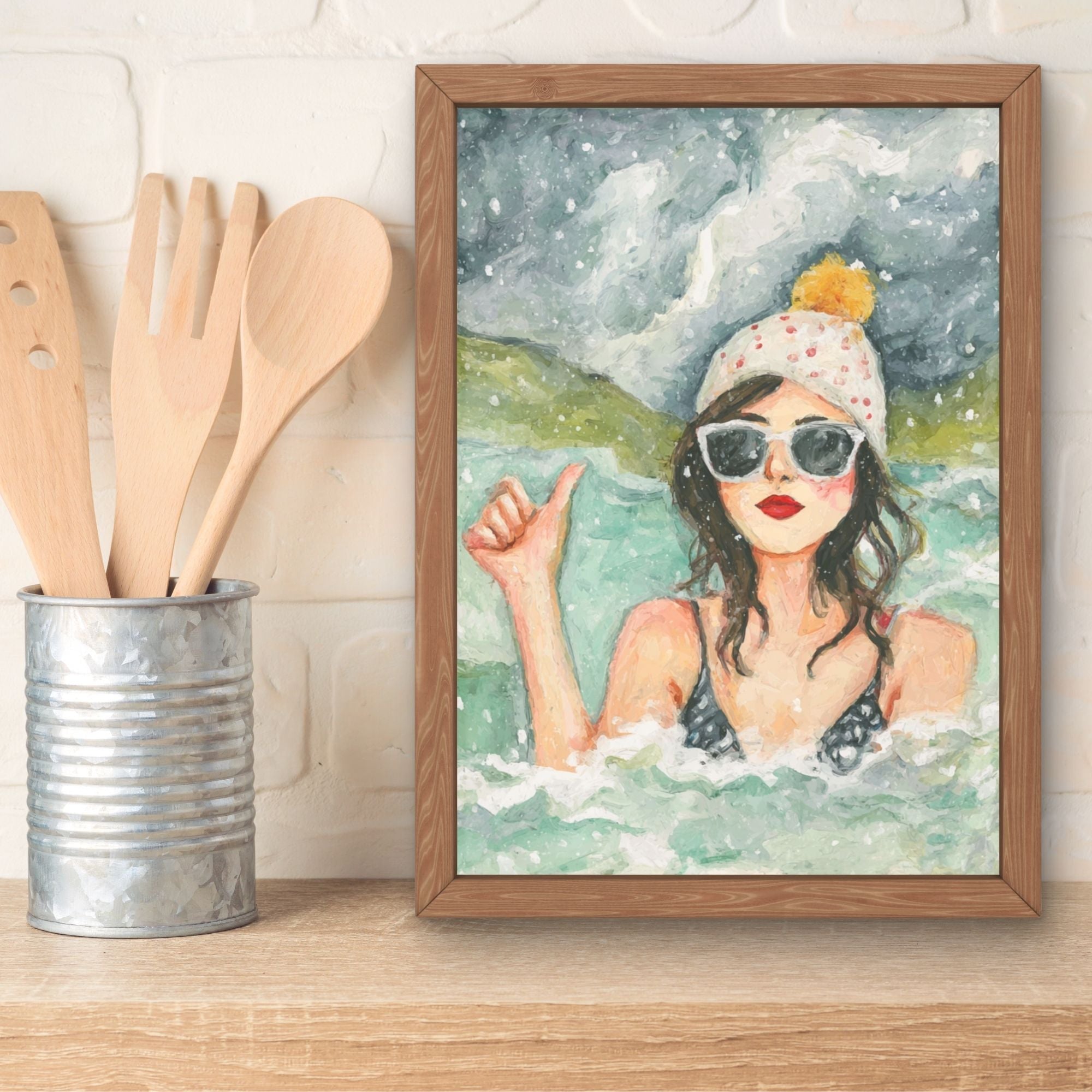 ‘I’m OK’ Wild Swim Wall Art