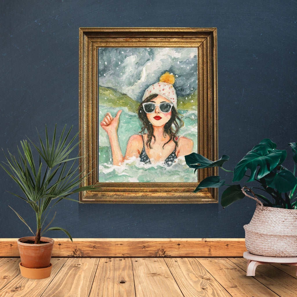 ‘I’m OK’ Wild Swim Wall Art