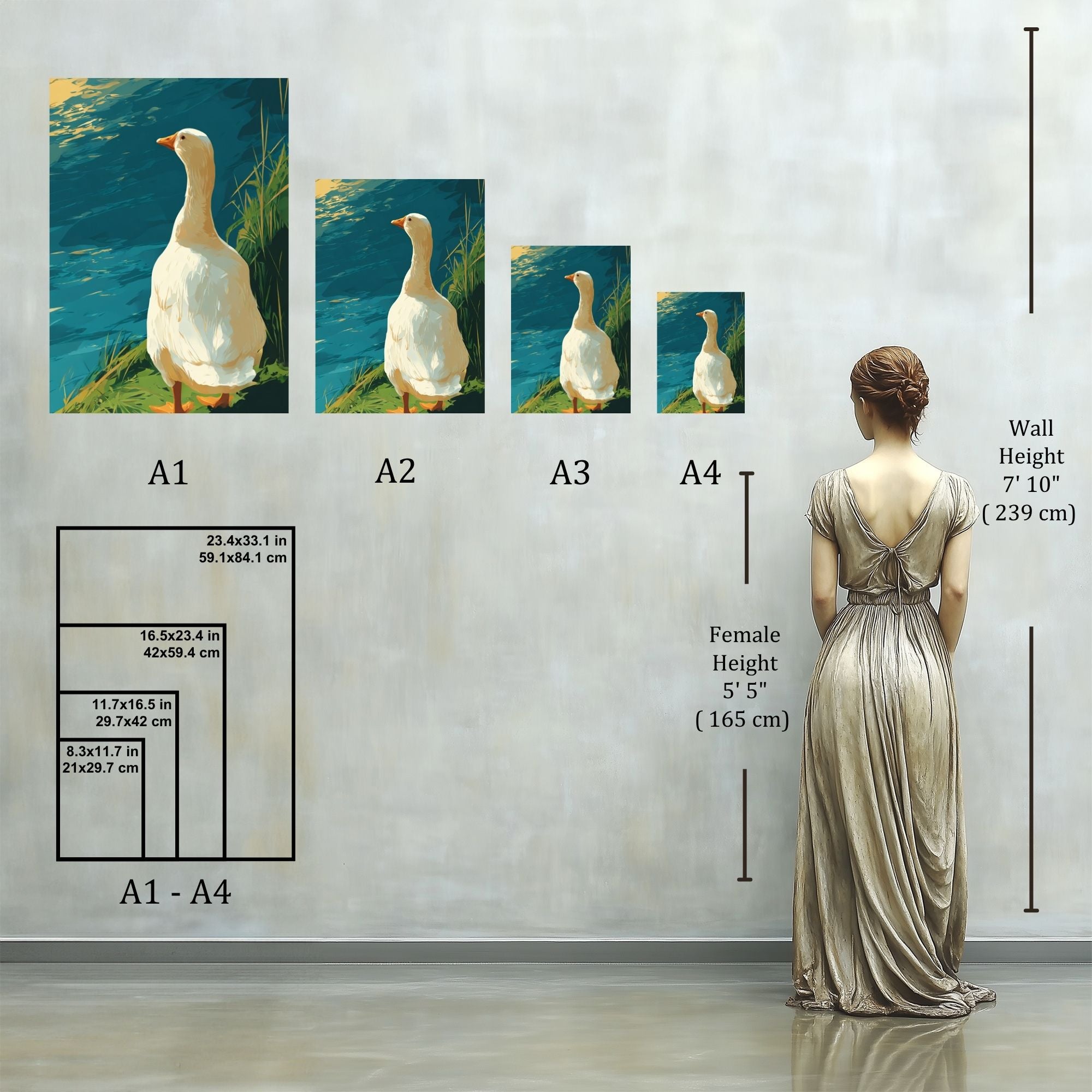 Gazing Goose Wall Art