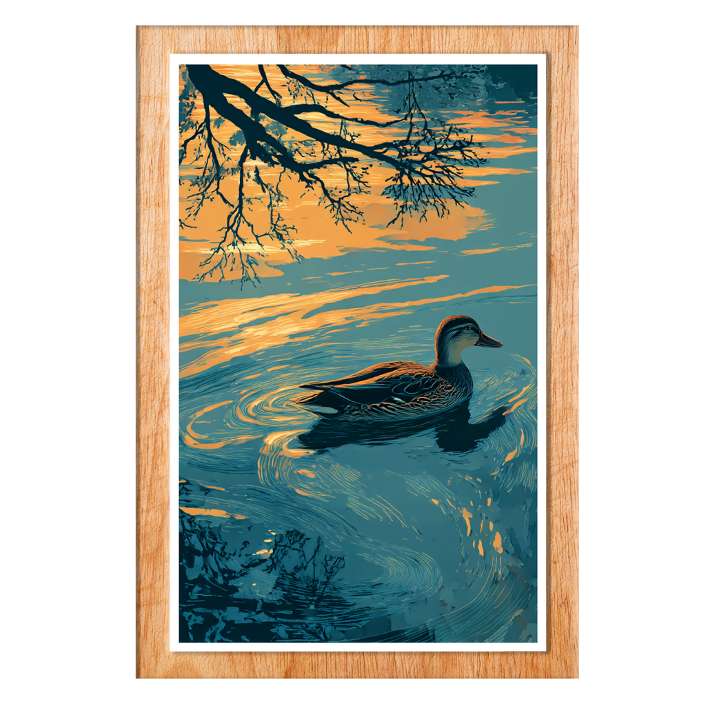 Golden Hour Duck Wall Art