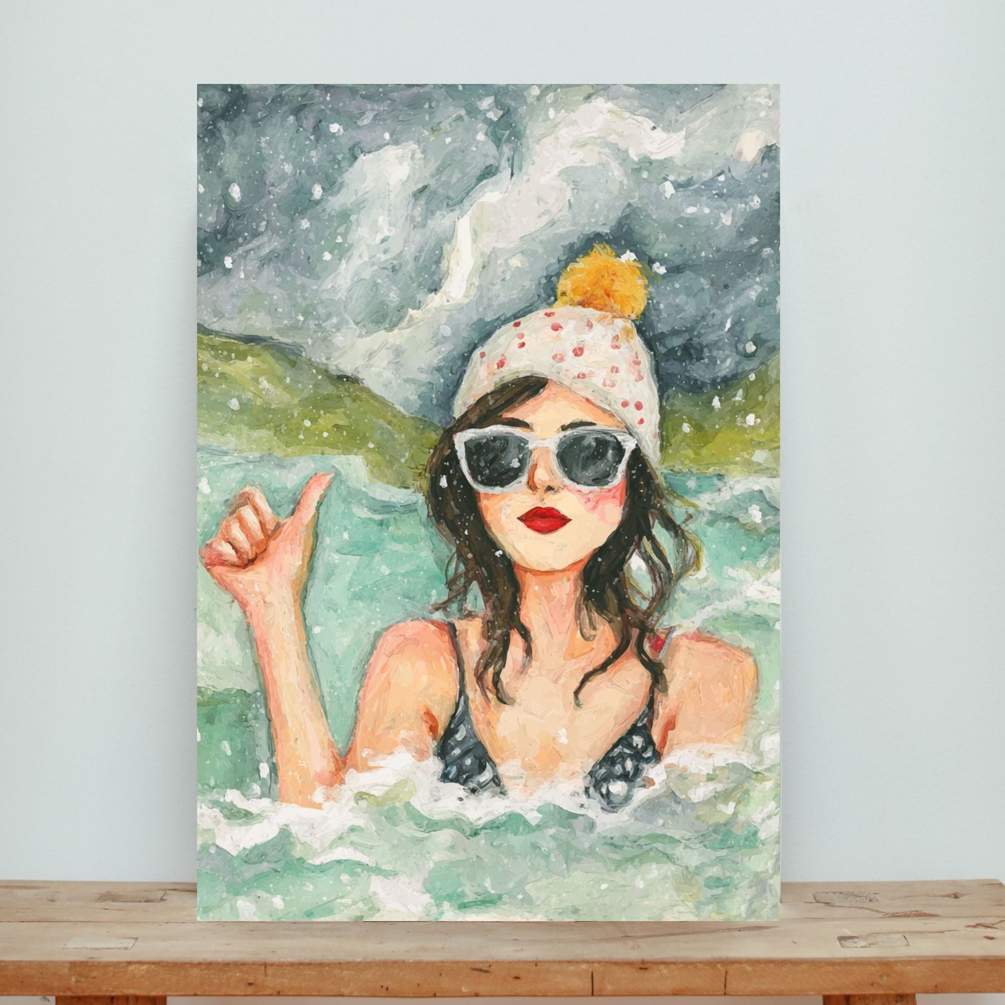 ‘I’m OK’ Wild Swim Wall Art