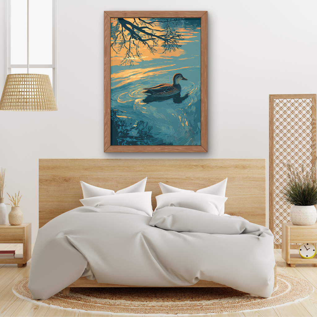 Golden Hour Duck Wall Art