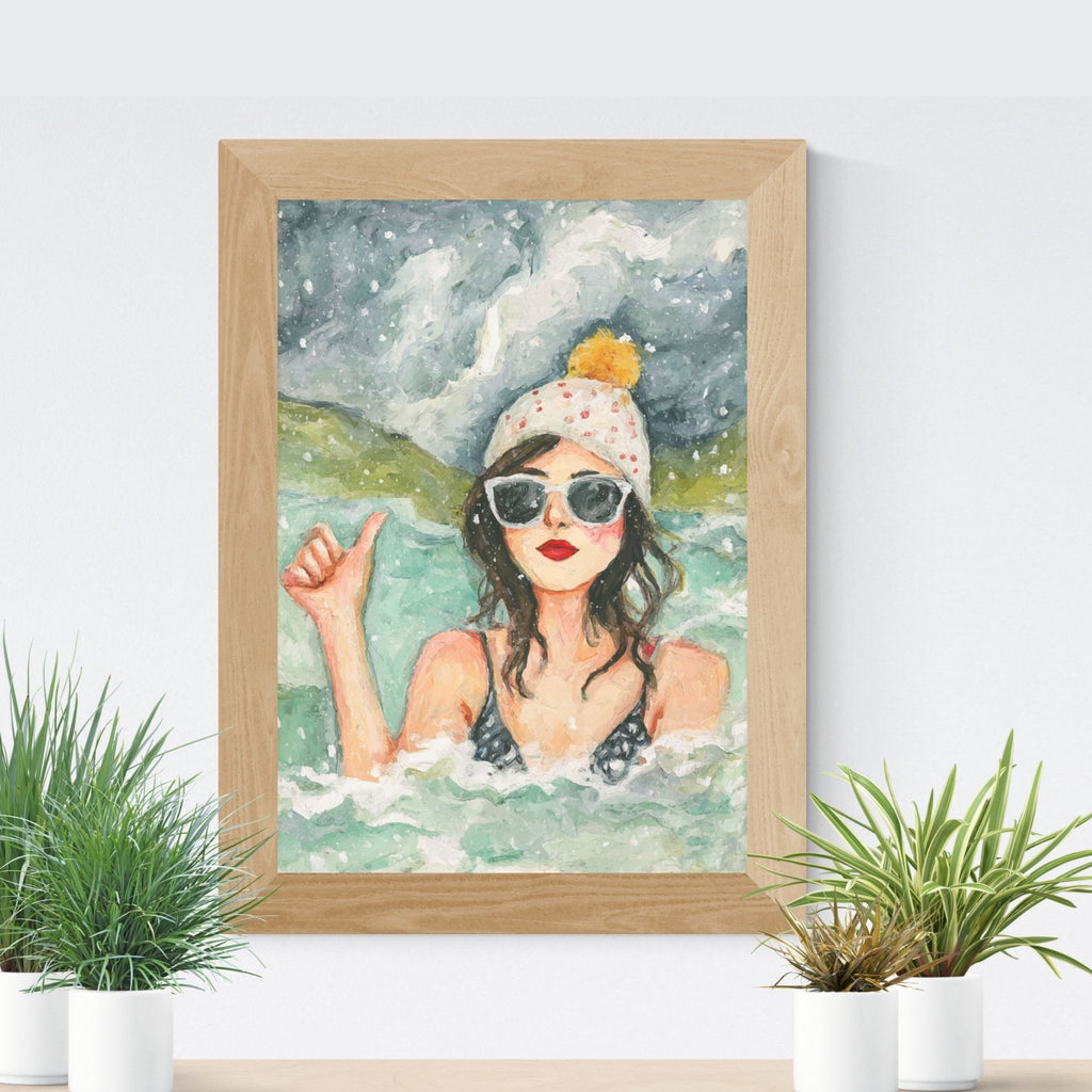 ‘I’m OK’ Wild Swim Wall Art