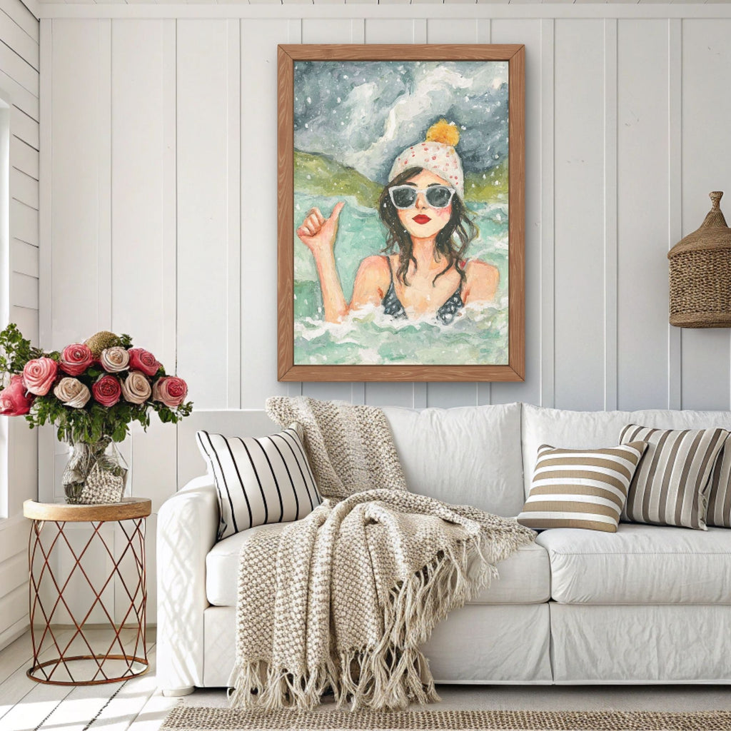 ‘I’m OK’ Wild Swim Wall Art