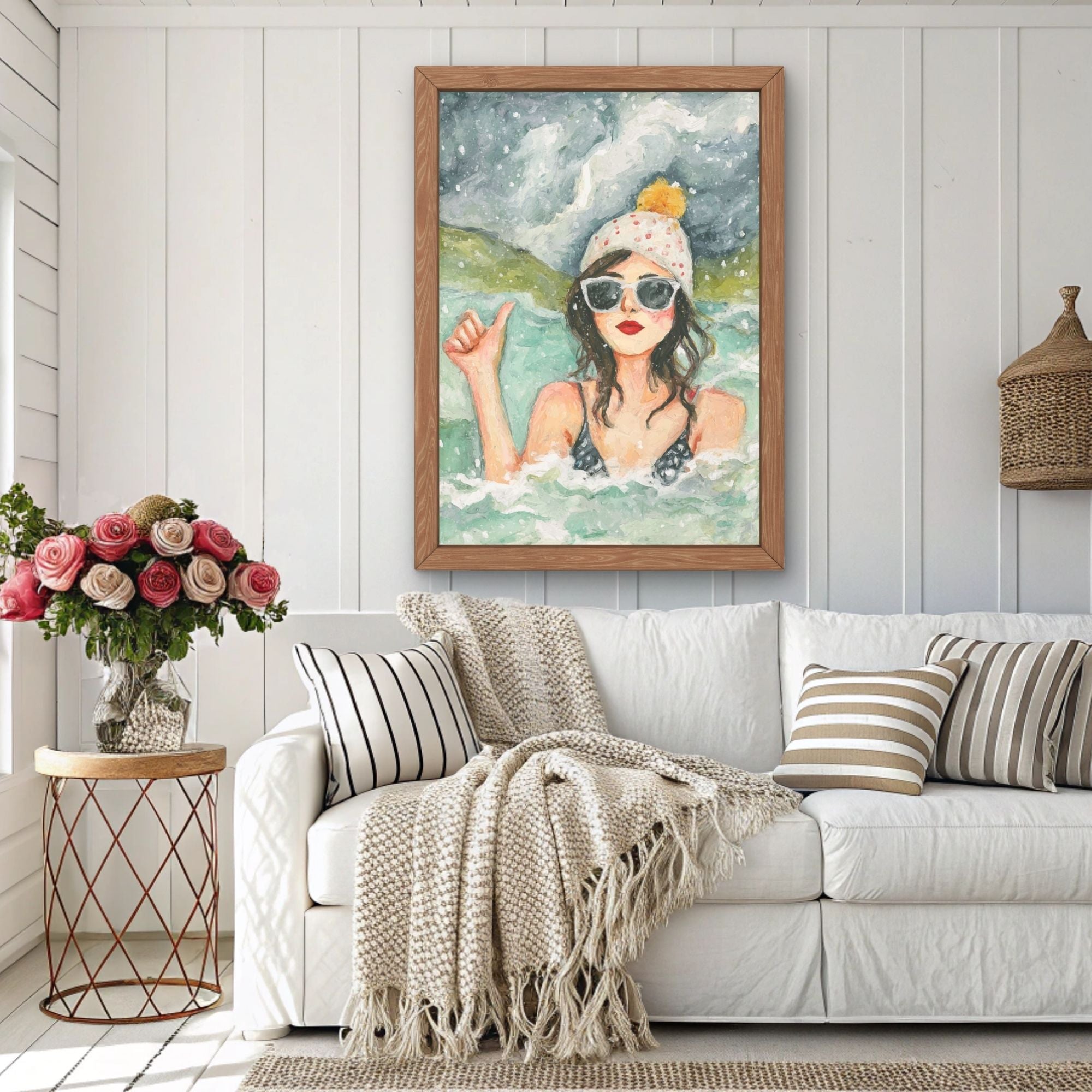 ‘I’m OK’ Wild Swim Wall Art