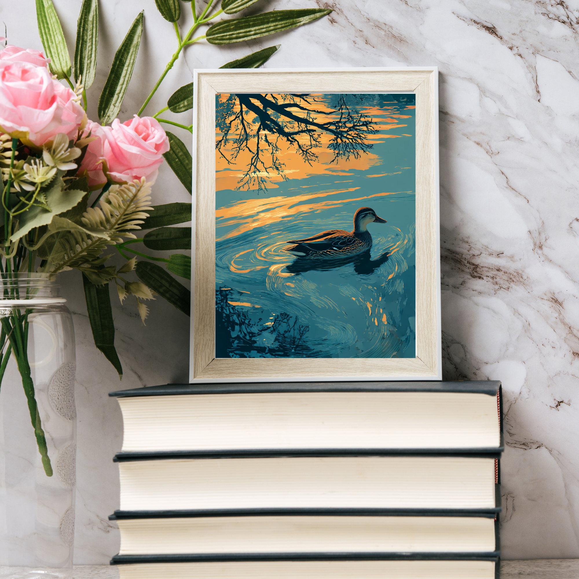 Golden Hour Duck Wall Art