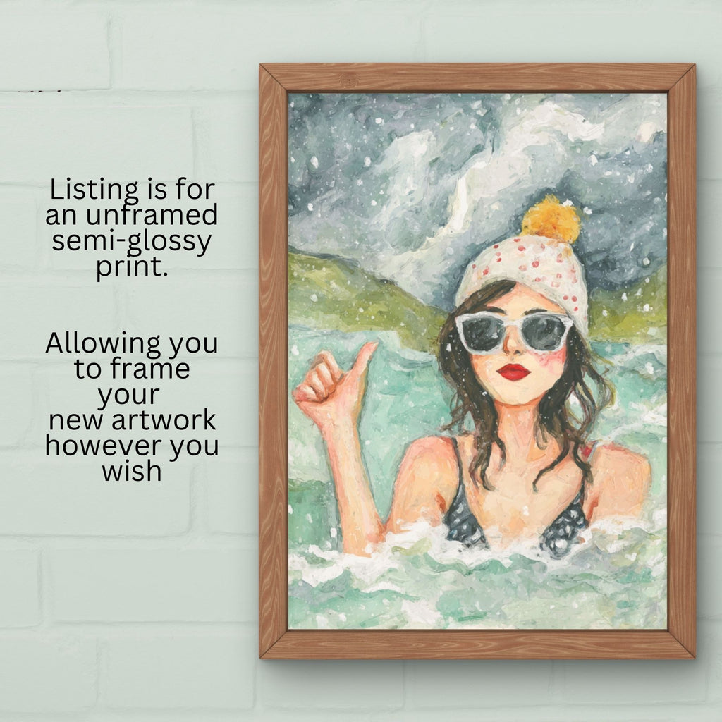 ‘I’m OK’ Wild Swim Wall Art