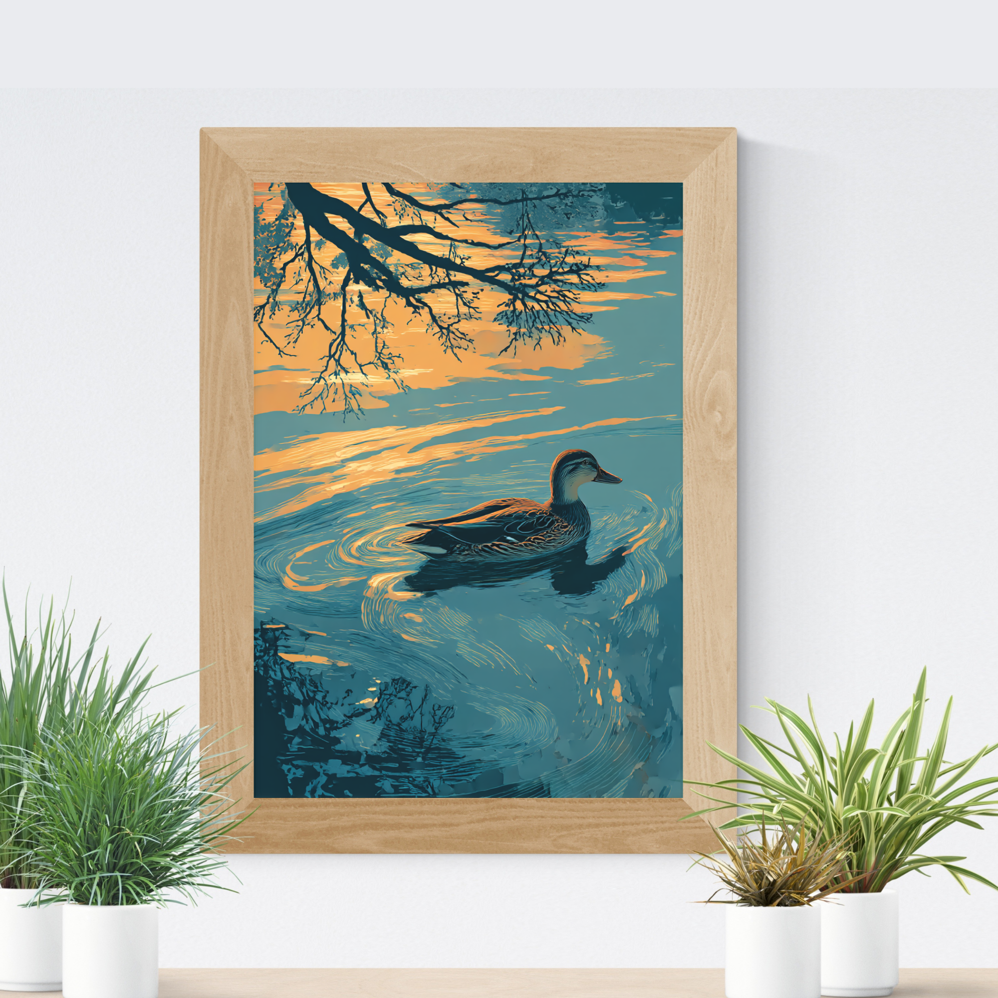 Golden Hour Duck Wall Art