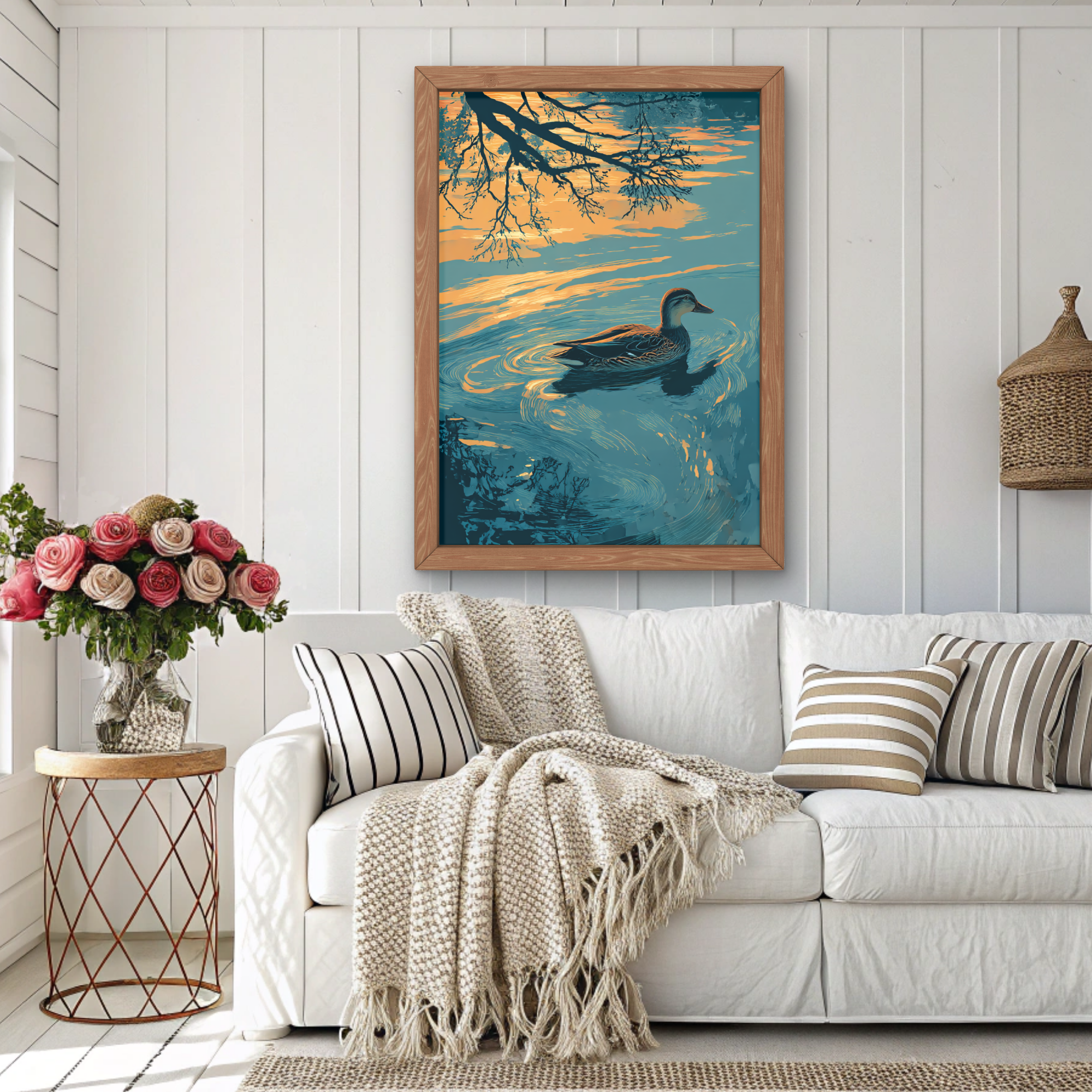 Golden Hour Duck Wall Art