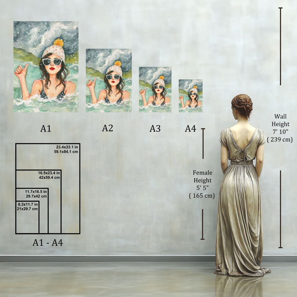 ‘I’m OK’ Wild Swim Wall Art