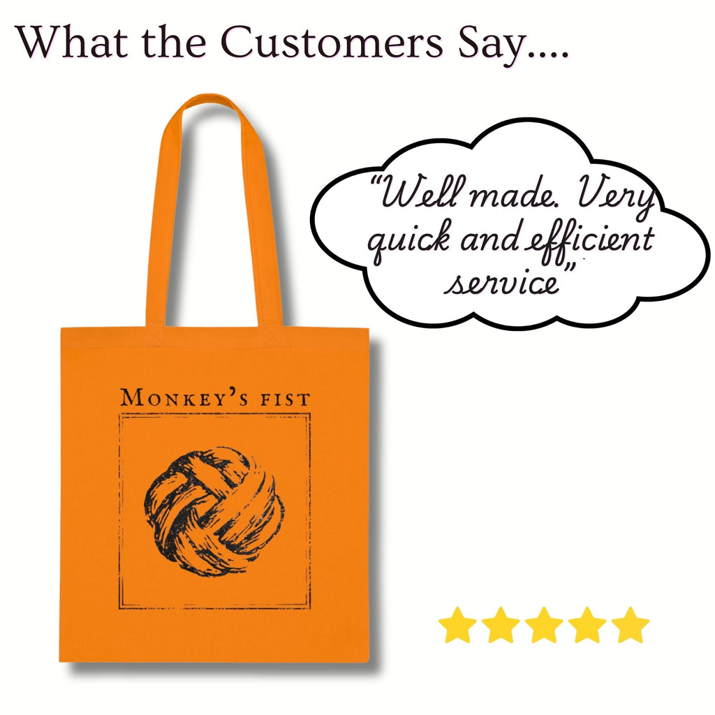 Monkey’s Fist Knot Cotton Tote Bag