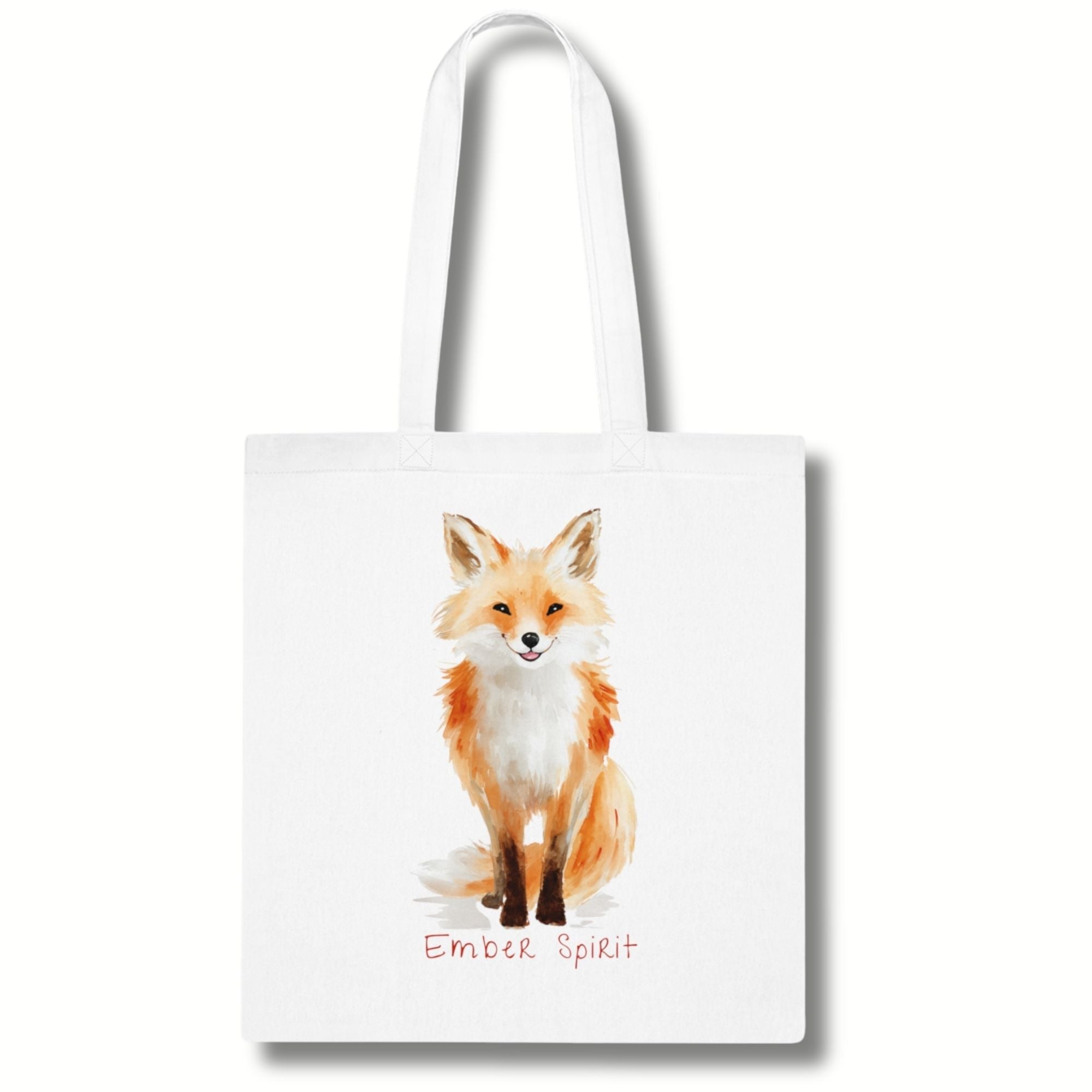 ‘Ember Spirit’ Fox Cotton Tote Bag