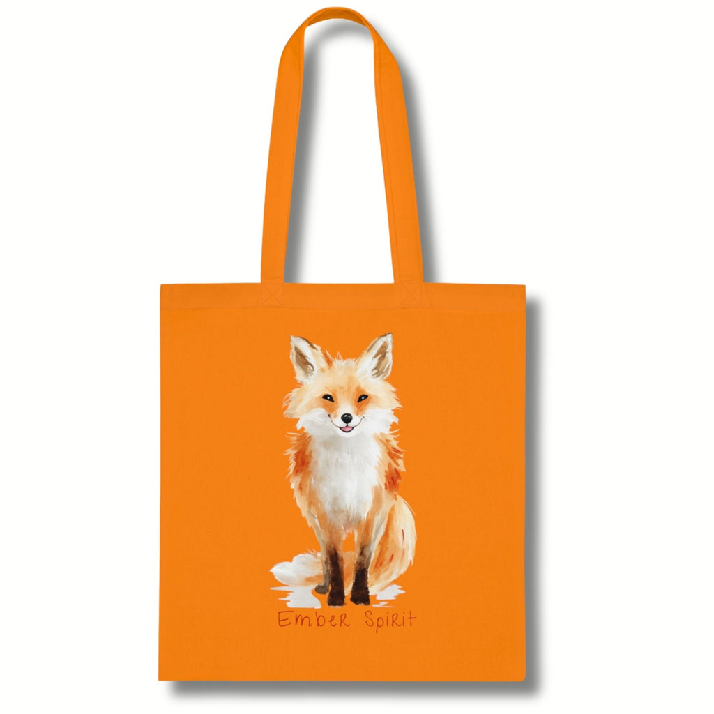 ‘Ember Spirit’ Fox Cotton Tote Bag