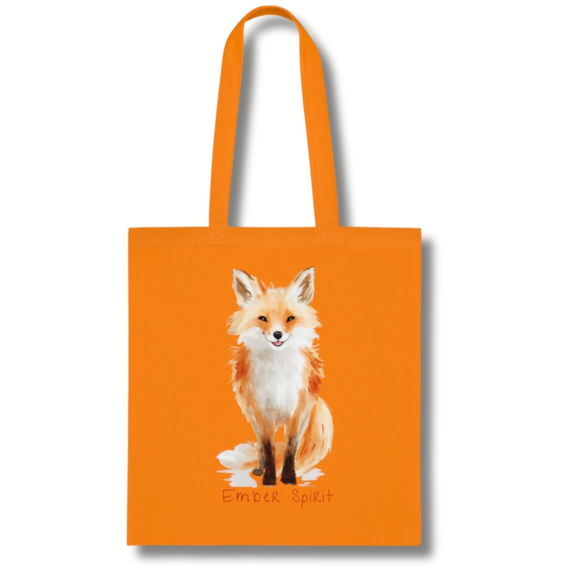‘Ember Spirit’ Fox Cotton Tote Bag