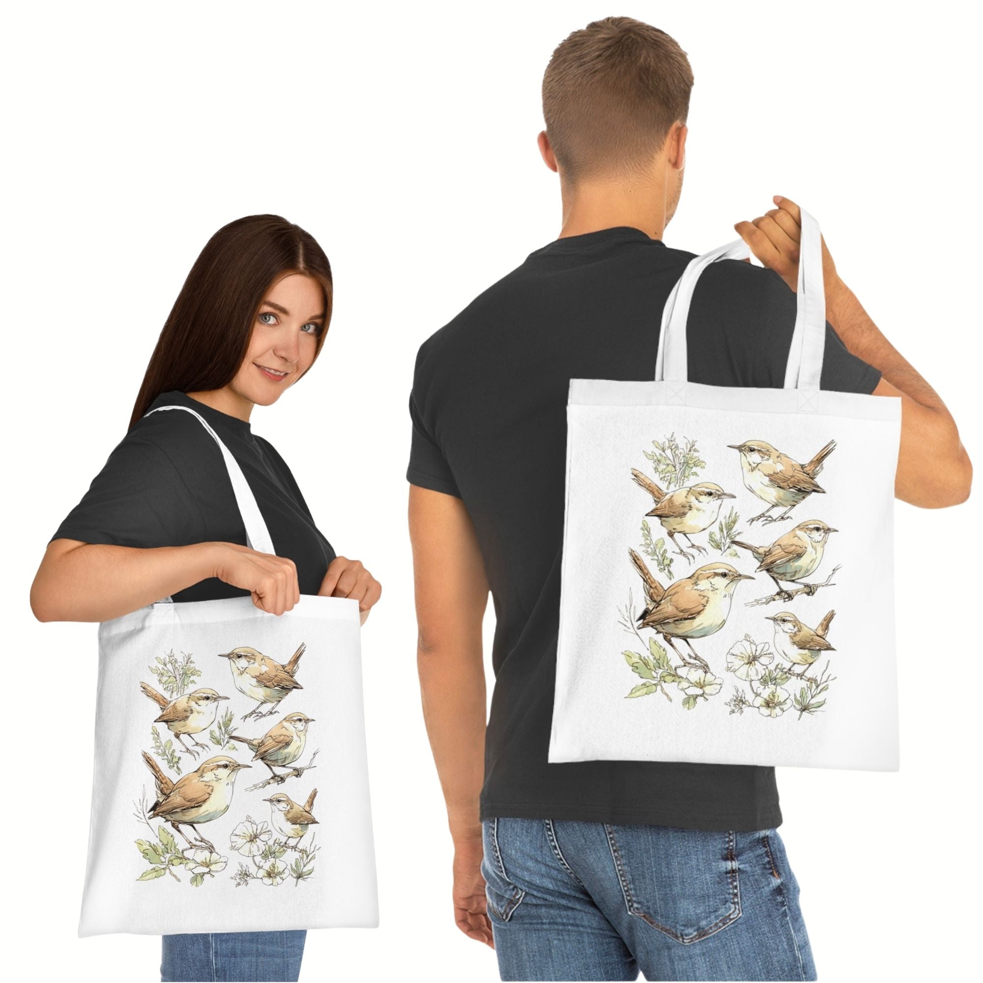 Wren Cotton Tote Bag