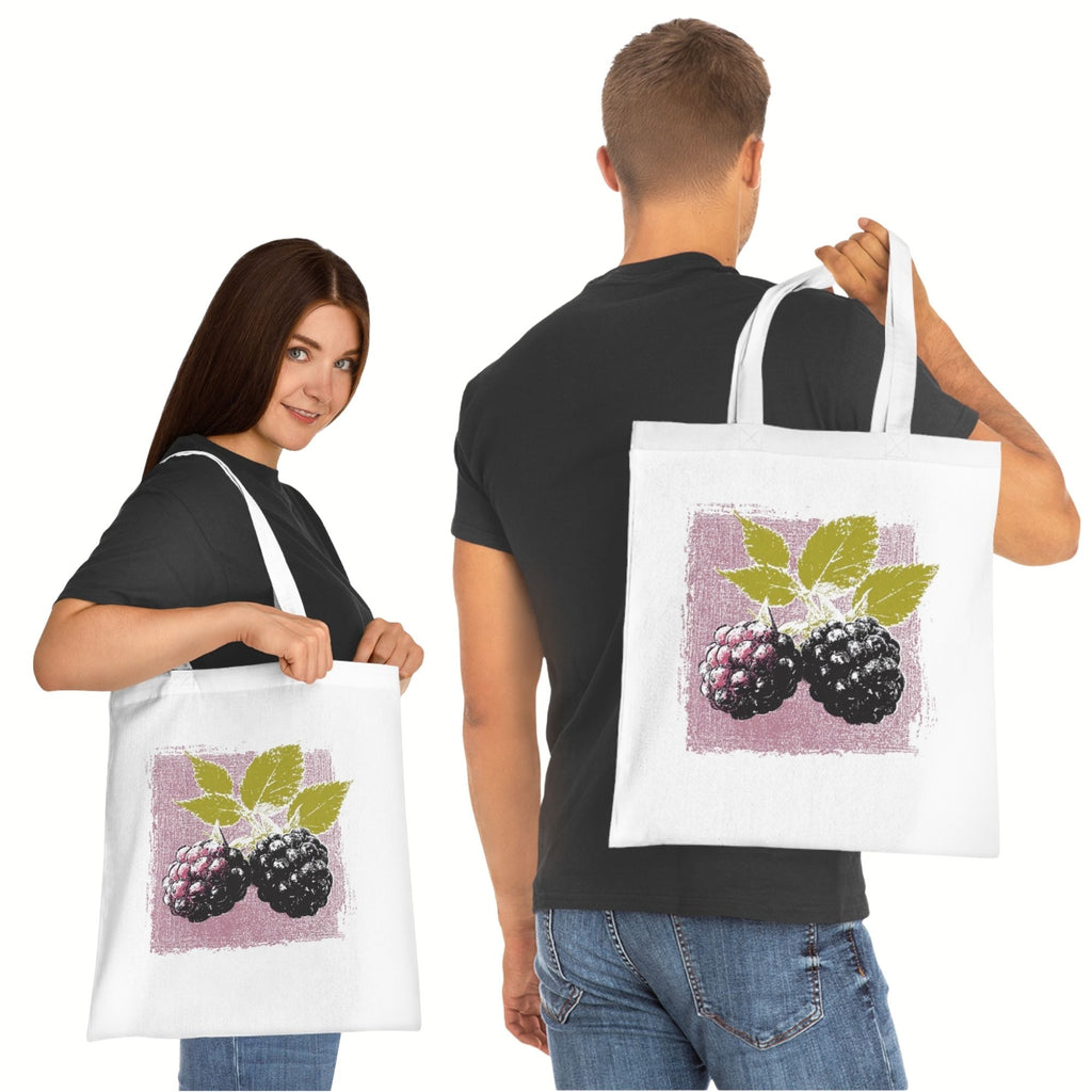 Blackberry Cotton Tote Bag